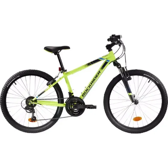 Велосипед подростковый Rockrider ST 500, 20" неоново-жёлтый Калининград